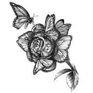 wzor tatuażu kwiat